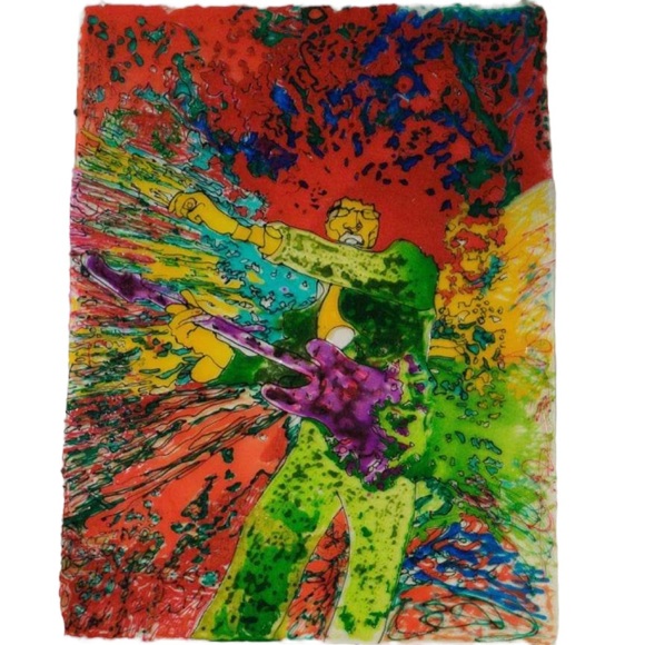 5’x3’ stained glass JIMI HENDRIX By Martin Short